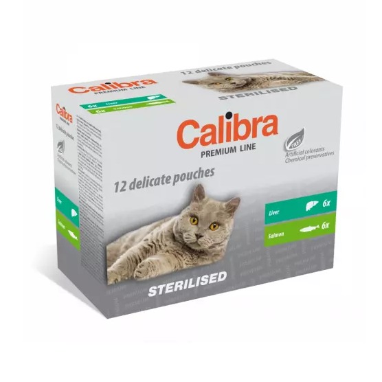 Calibra KAPSIČKA Premium cat Sterilised Multipack 12 x 100 g